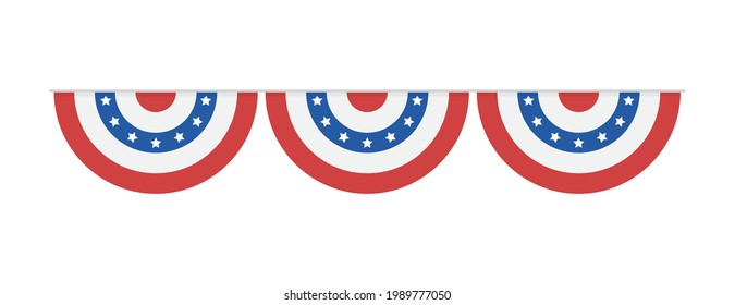 Fourth of July Bunting, July 4th Decoration, July 4th Background Graphic