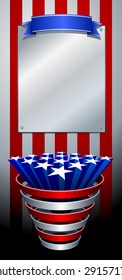 fourth of july composition. vector illustration.