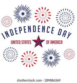 Fourth of July design element. EPS 10 vector.