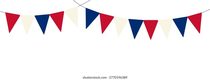 Fourth July festive blue