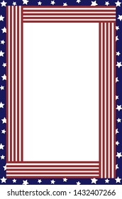 fourth of July frame vector