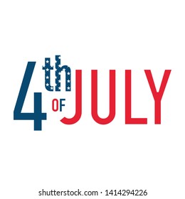 fourth of July happy independence day USA vector