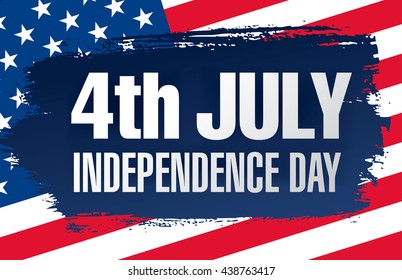 Fourth July Independence Day Stock Vector (Royalty Free) 438763417