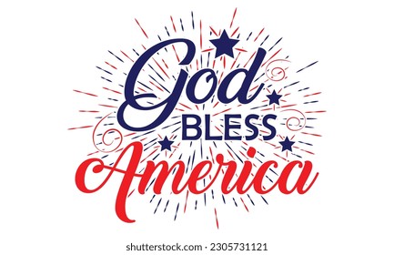 Fourth of July Independence Day America T shirt Design Vector Illustration. Happy Independence day USA 4 th July in United States of America. Vector illustration. EPS 10