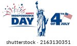fourth of july independence day banner layout design, vector illustration