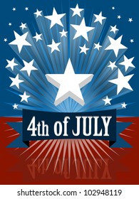 The fourth of july independence day banner