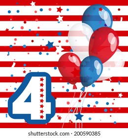 The fourth of july independence day banner