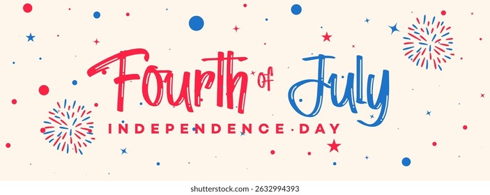 Fourth of July Independence Day Celebration Fireworks Stars