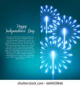 Fourth of July. Independence day greeting card, poster, flyer. Patriotic banner for website template