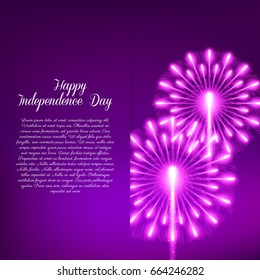 Fourth of July. Independence day greeting card, poster, flyer. Patriotic banner for website template