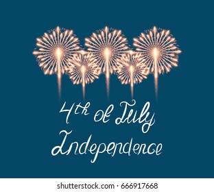 Fourth of July. Independence day greeting card, poster, flyer. Patriotic banner for website template
