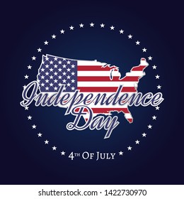 fourth of july independence day of united states of america background and wallpaper design. 4th of july USA celebration. editable eps 10 vector.