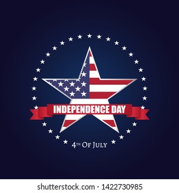 fourth of july independence day of united states of america background and wallpaper design. 4th of july USA celebration. editable eps 10 vector.