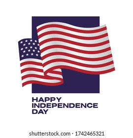 Fourth of July Independence Day United States of America. Vector illustration