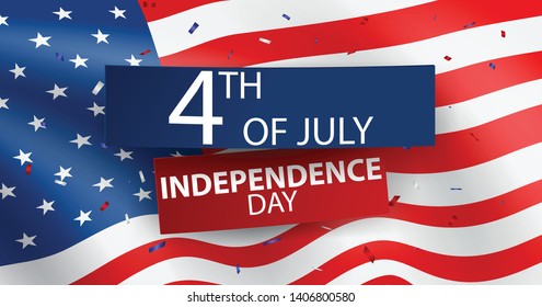 Fourth of July Independence day of usa design