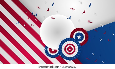Fourth of july independence day of the usa. independence day 4 th july. Happy independence day greeting card background