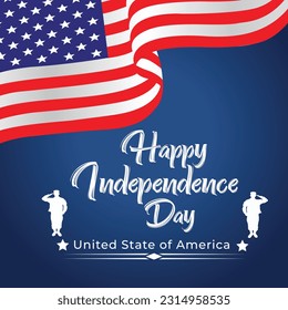 fourth of july independence day .Independence day USA banner template .