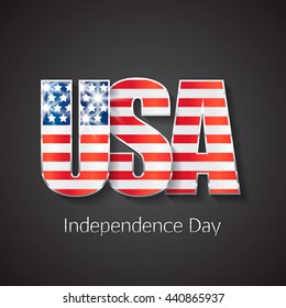 Fourth of July independence day. USA. Vector illustration.
