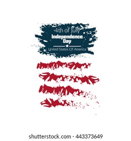 Fourth of July independence day. USA. Vector illustration.
