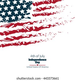 Fourth of July independence day. USA. Vector illustration.