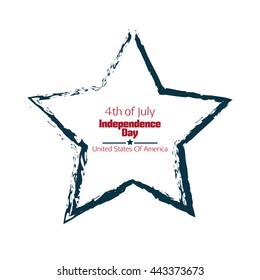 Fourth of July independence day. USA. Vector illustration.