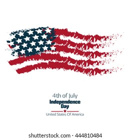 Fourth of July independence day. USA. Vector illustration.