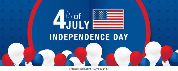 Fourth of July Independence Day. Vector illustration