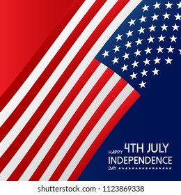 Fourth of July Independence Day. Vector illustration