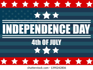 Fourth of July Independence Day Vector Banner. EPS 10.