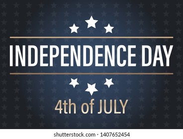 Fourth of July Independence Day Vector Banner. Happy independence day background.