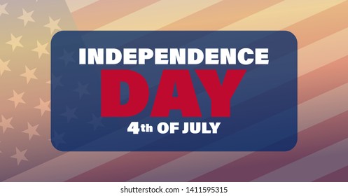 Fourth of July Independence Day Vector Banner.Happy independence day background.