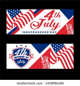Fourth of July Independence Day - Vector