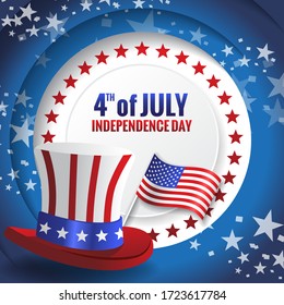 Fourth of July Independence Day. Vector illustration