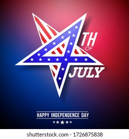 Fourth of July Independence Day. Vector illustration