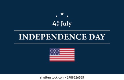 4 de julio Día de la Independencia. Ilustración del vector