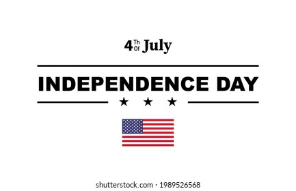Fourth of July Independence Day. Vector illustration