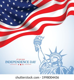 Fourth of July Independence Day. Vector illustration