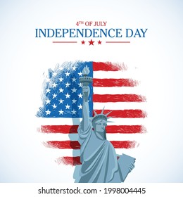 Fourth of July Independence Day. Vector illustration