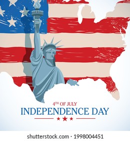 Fourth of July Independence Day. Vector illustration