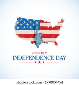 Fourth of July Independence Day. Vector illustration