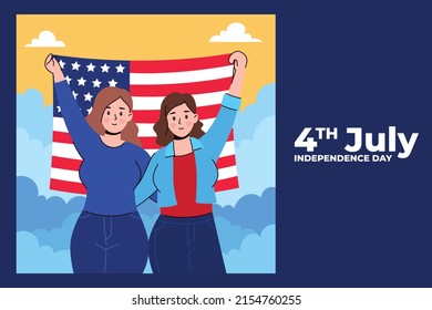 4 de julio Día de la Independencia. Ilustración vectorial. 4 de julio, día de la independencia de estados unidos