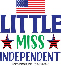 Fourth of July Independence Day Vector illustration, 4th of July greeting in United States national flag colors and hand lettering text Happy Independence Day.