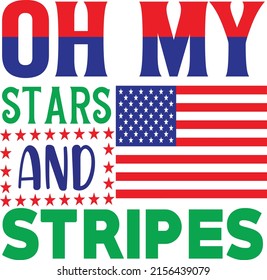 Fourth of July Independence Day Vector illustration, 4th of July greeting in United States national flag colors and hand lettering text Happy Independence Day.
