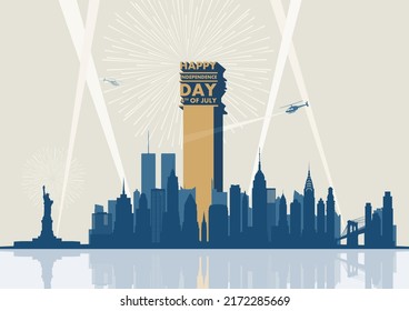Fourth of July Independence Day. Vector illustration
