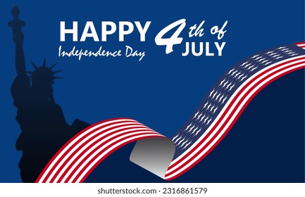 Fourth of July Independence Day. Vector illustration