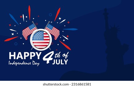 Fourth of July Independence Day. Vector illustration