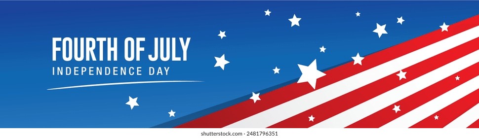 Fourth of July Independence Day. Vector illustration