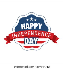 Fourth of July. Independence day. Vector sign