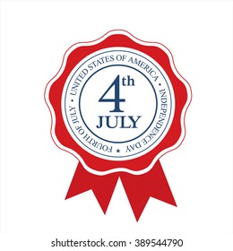 Fourth of July. Independence day. Vector sign
