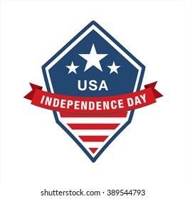 Fourth of July. Independence day. Vector sign